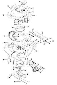Part Location Diagram of 681758 Lawn Boy Housing
